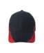10 Heavy Brush Cotton Cap Black & Red (6080)