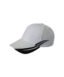 12 Heavy Brush Cotton Cap White & Black (6076)